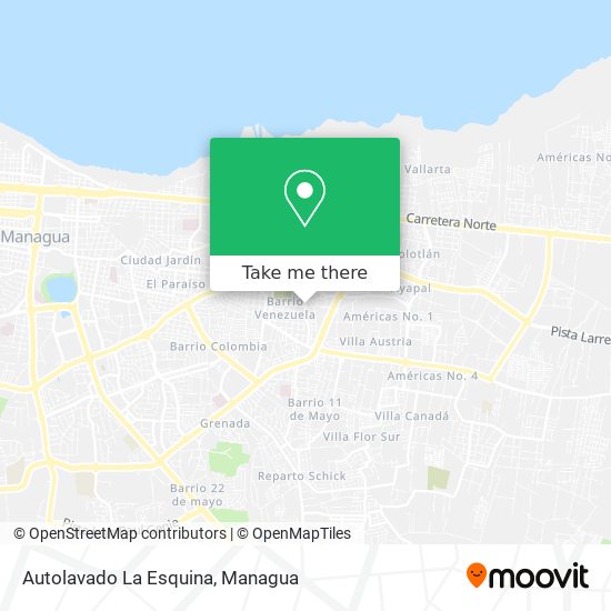 Mapa de Autolavado La Esquina