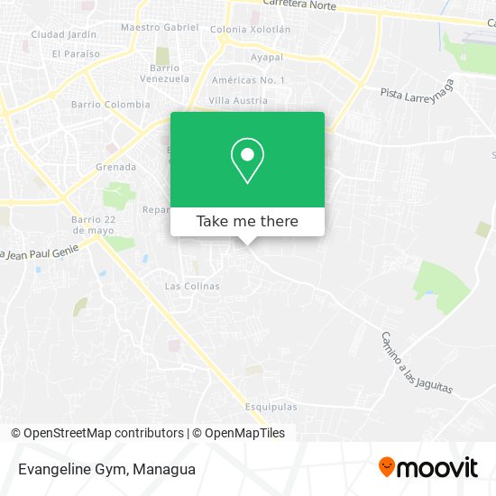 Evangeline Gym map