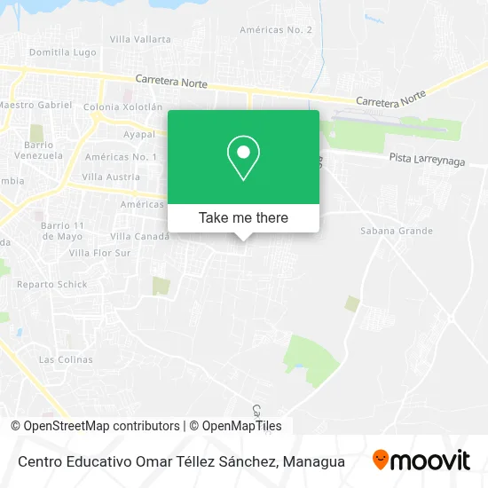 Mapa de Centro Educativo Omar Téllez Sánchez