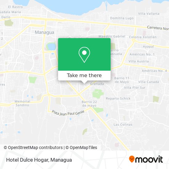 Hotel Dulce Hogar map