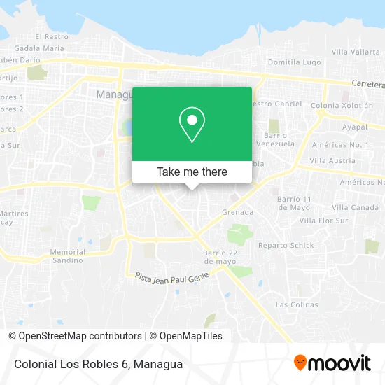 Mapa de Colonial Los Robles 6