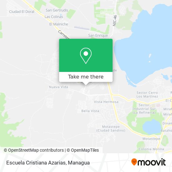 Mapa de Escuela Cristiana Azarias