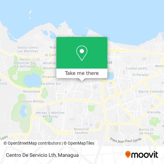 How to get to Centro De Servicio Lth in Managua by Bus?