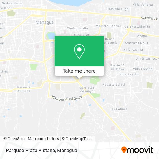 Parqueo Plaza Vistana map