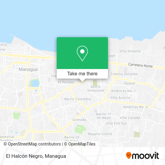 El Halcón Negro map