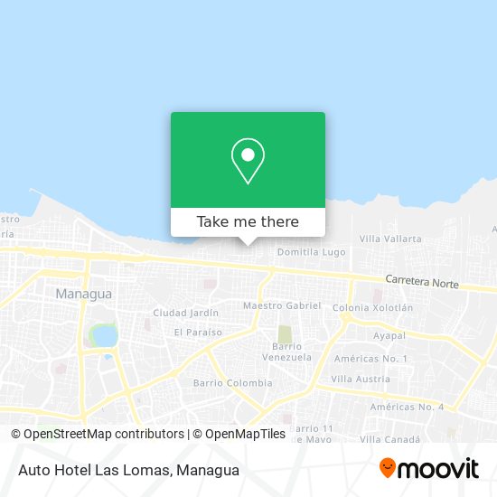 Auto Hotel Las Lomas map