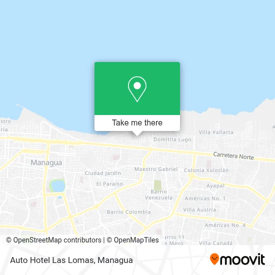 Auto Hotel Las Lomas map
