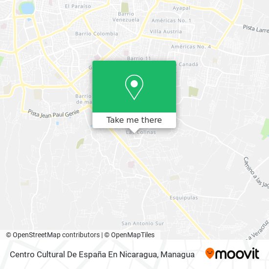 Centro Cultural De España En Nicaragua map