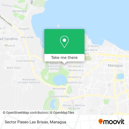 Sector Paseo Las Brisas map