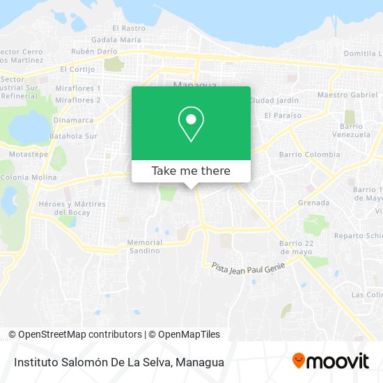 Instituto Salomón De La Selva map