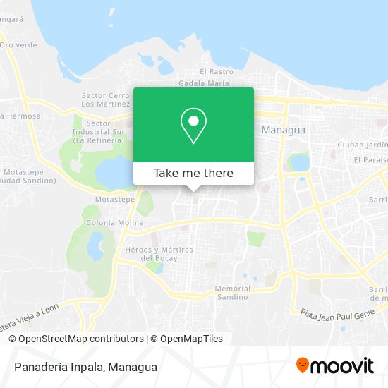 Panadería Inpala map