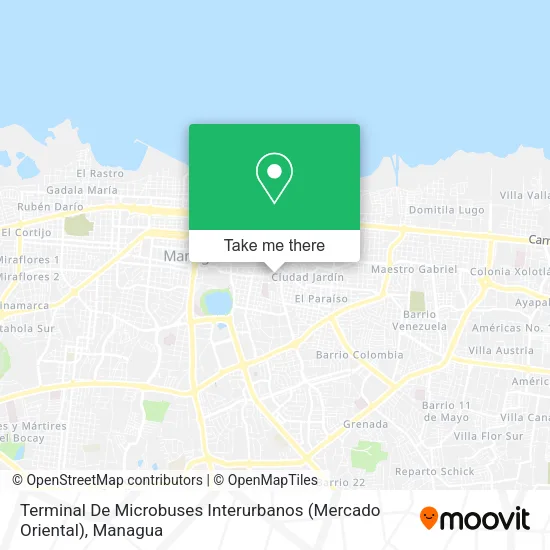 Terminal De Microbuses Interurbanos (Mercado Oriental) map
