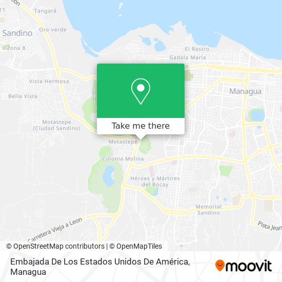 Mapa de Embajada De Los Estados Unidos De América