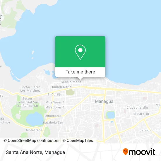 Santa Ana Norte map