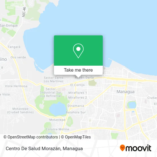 Centro De Salud Morazán map