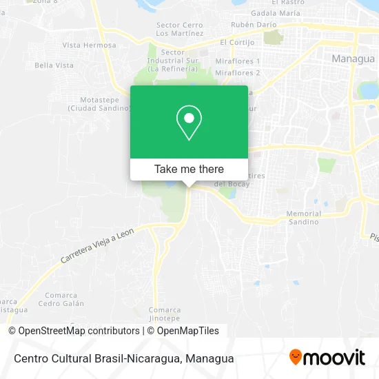 Mapa de Centro Cultural Brasil-Nicaragua