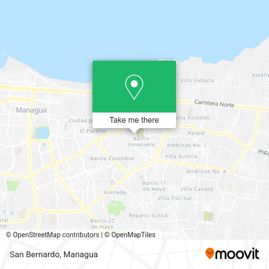 San Bernardo map