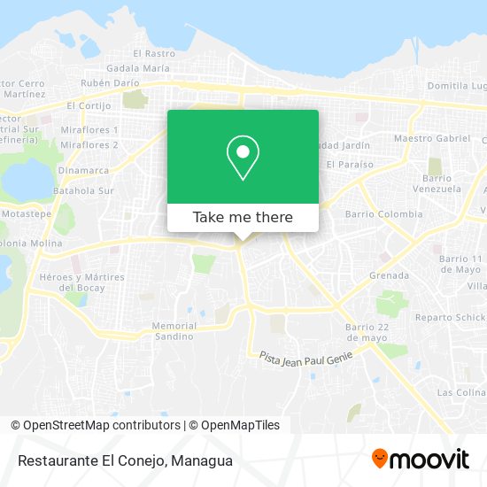 Restaurante El Conejo map