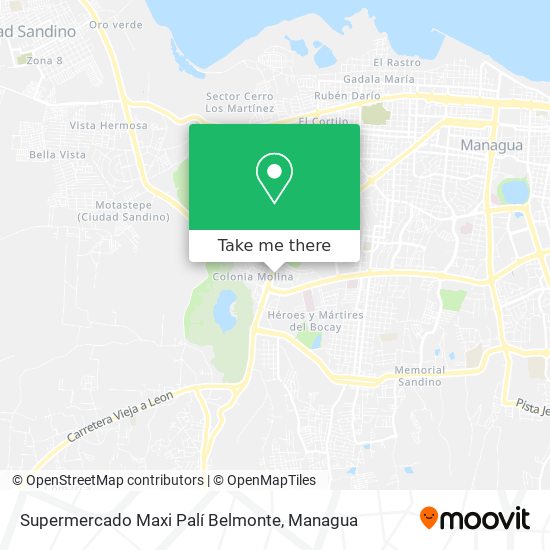 Supermercado Maxi Palí Belmonte map