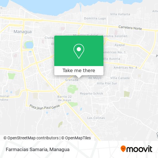 Farmacias Samaria map