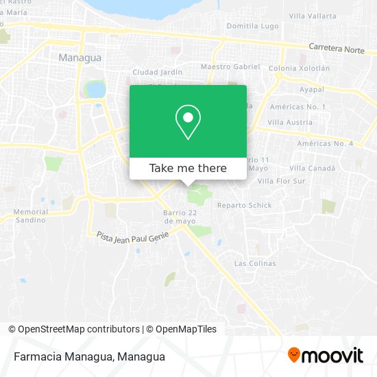 Farmacia Managua map