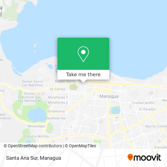 Santa Ana Sur map