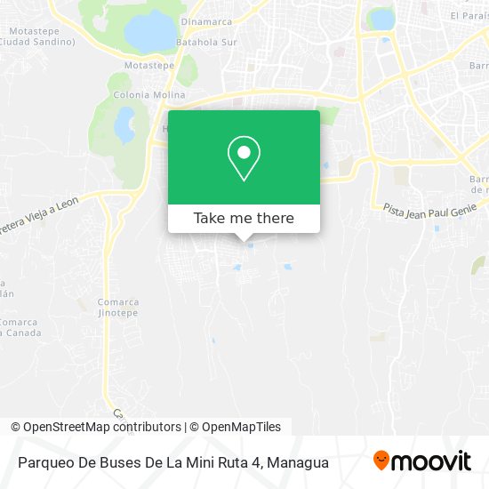 Mapa de Parqueo De Buses De La Mini Ruta 4