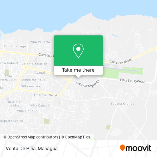 Venta De Piña map