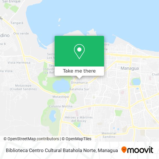 Mapa de Biblioteca Centro Cultural Batahola Norte