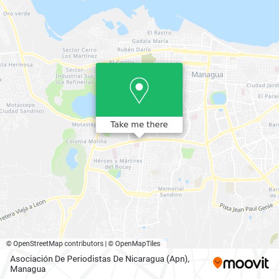 Asociación De Periodistas De Nicaragua (Apn) map