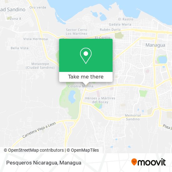Pesqueros Nicaragua map