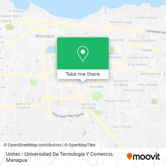 Mapa de Unitec - Universidad De Tecnología Y Comercio