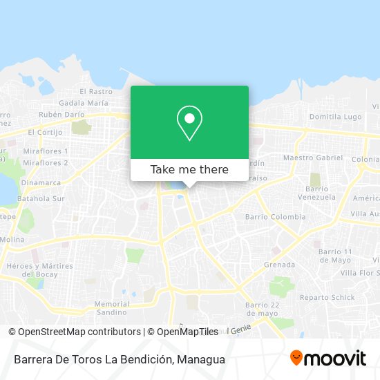 Barrera De Toros La Bendición map