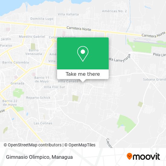 Gimnasio Olimpico map