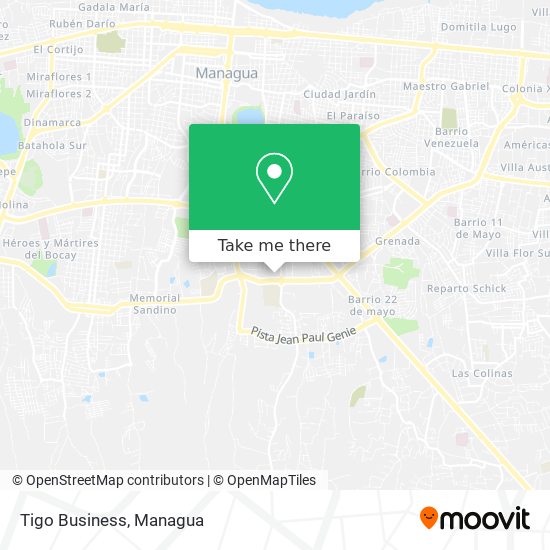 Tigo Business map