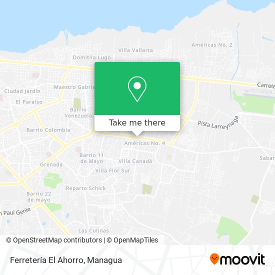 Mapa de Ferretería El Ahorro
