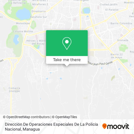 Mapa de Dirección De Operaciones Especiales De La Policía Nacional