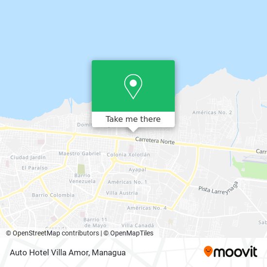 Auto Hotel Villa Amor map