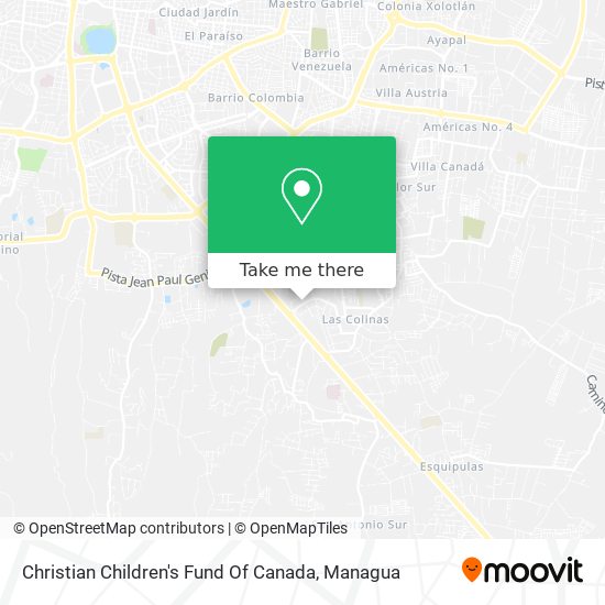 Christian Children's Fund Of Canada map