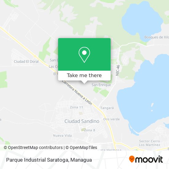 Parque Industrial Saratoga map