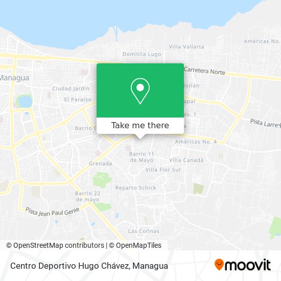 Centro Deportivo Hugo Chávez map
