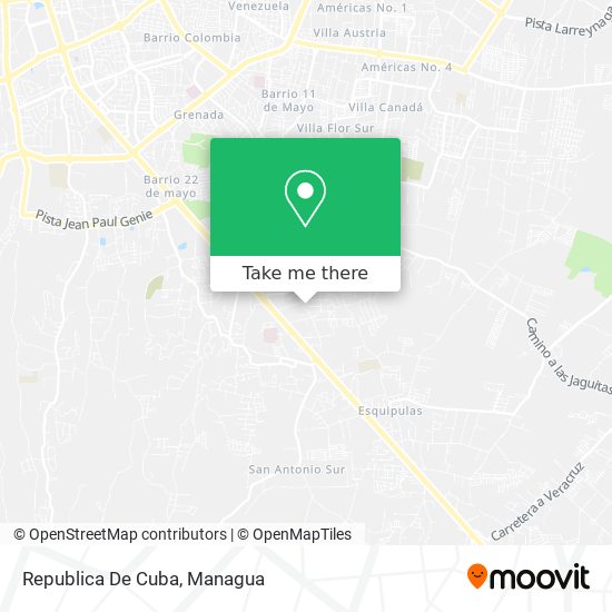 Republica De Cuba map