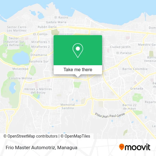 Frio Master Automotriz map