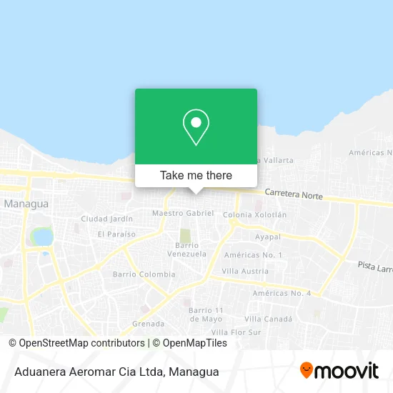 Mapa de Aduanera Aeromar Cia Ltda