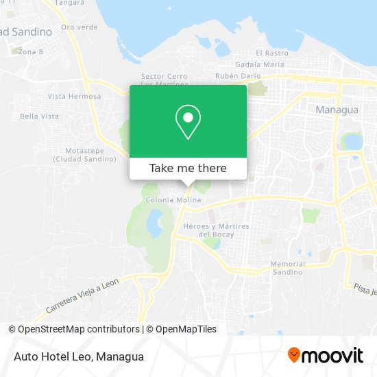 Auto Hotel Leo map