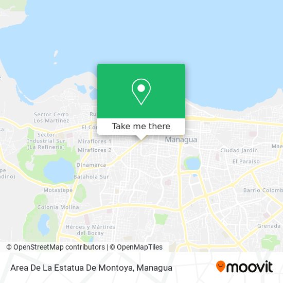 Area De La Estatua De Montoya map