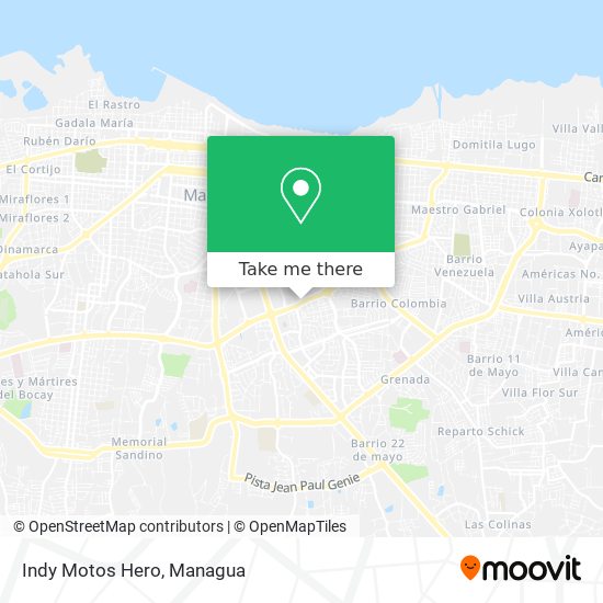 Mapa de Indy Motos Hero