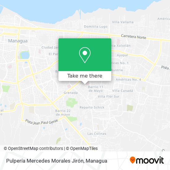 Pulpería Mercedes Morales Jirón map