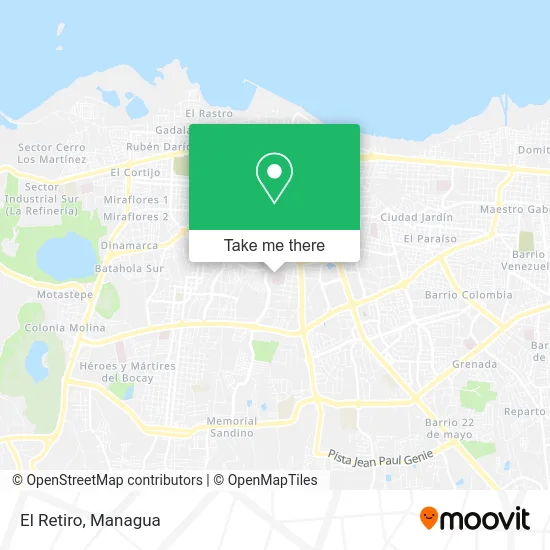 El Retiro map