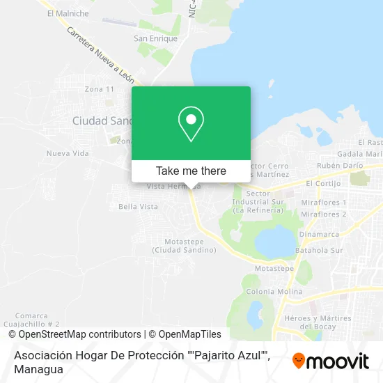 Mapa de Asociación Hogar De Protección ""Pajarito Azul""